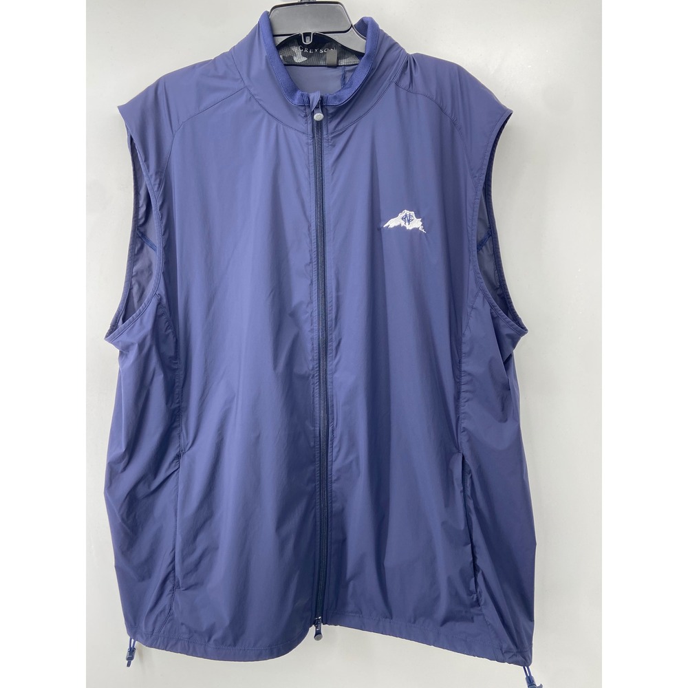 Greyson Golf Vest Mens 2XL Blue Montauk Performance Windbreaker Outerwear Nylon